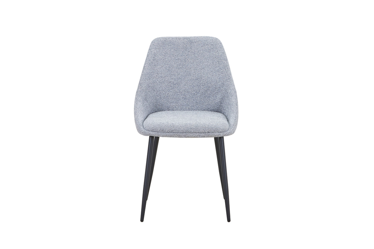 Трапезен стол К-368 сиво меланж/черно (4бр/кашон)