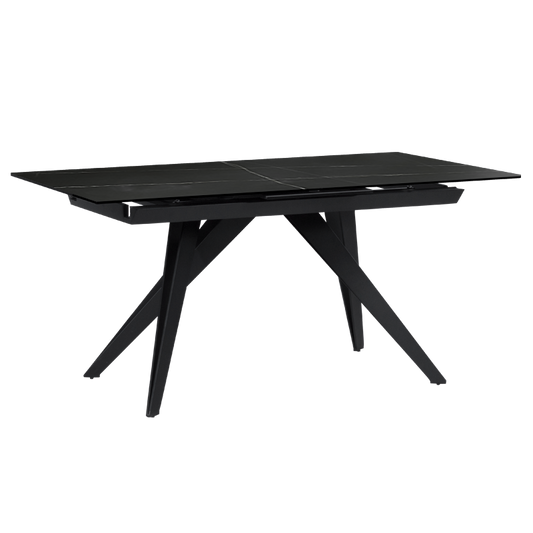 Разтегателна трапезна маса KONIN черна